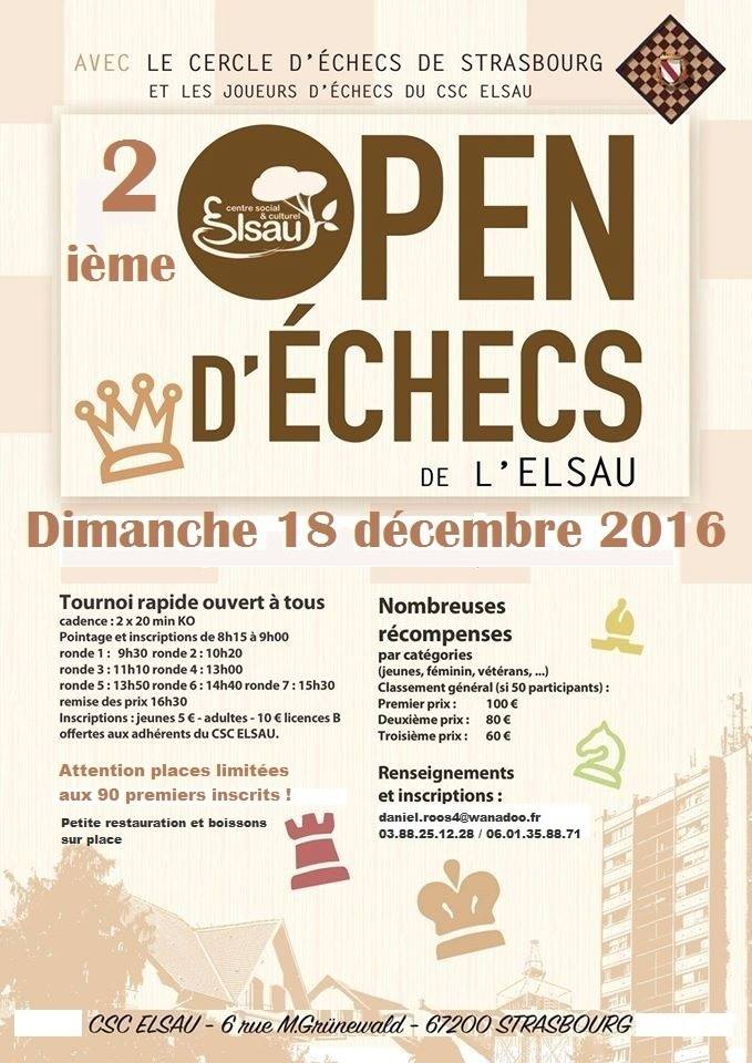 2ème Open de lElsau Strasbourg